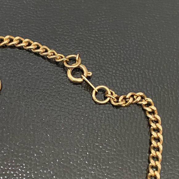 Handmade Red Green Beads Faux Pearl Gold-tone Long Chain Necklace - Picture 12 of 13